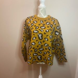 Compania Fantastica Knit Sweater Cheetah Print